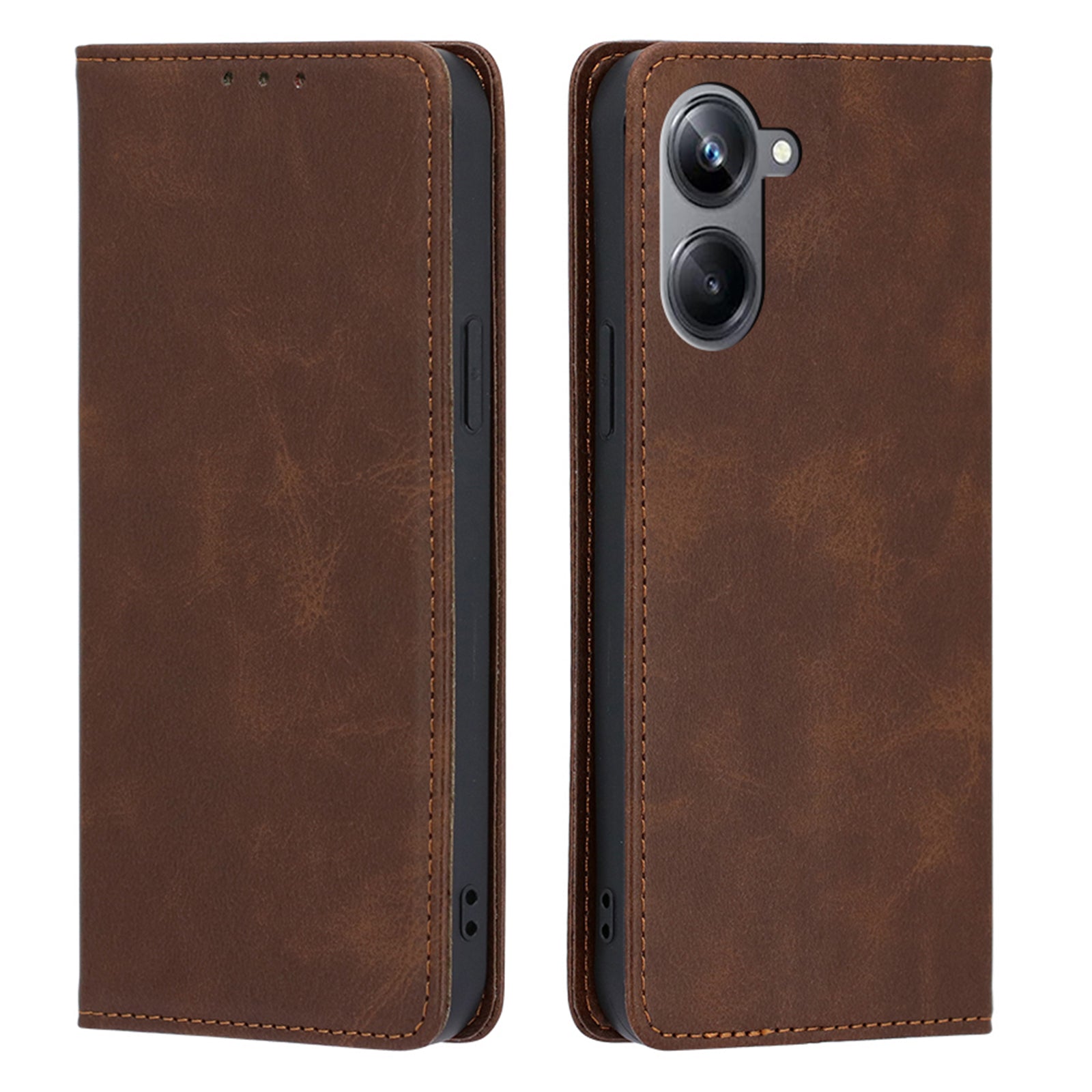 For Realme 10 Pro 5G Calf Texture Phone Case Magnetic Auto Closing PU Leather Wallet Stand Cover For Realme 10 Pro 5G Calf Texture Phone Case Magnetic Auto Closing PU Leather Wallet Stand Cover